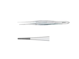 Forceps dissecting Iris serrated straight 100mm