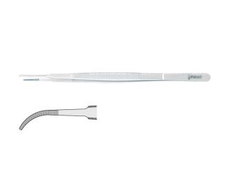Forceps dissecting Gerald serrated curved 175mm