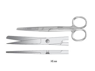 Scissors Falcon-Standard bl/sh straight 145mm
