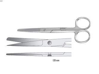 Scissors Falcon-Standard bl/sh straight 120mm
