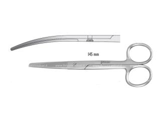 Scissors Falcon-Standard bl/sh curved 145mm