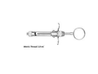Brass Series Syringe manual aspirating breech loading with ring handle 1