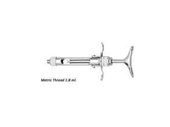 Brass Series Syringe manual aspirating breech loading with T-handle 1.8m