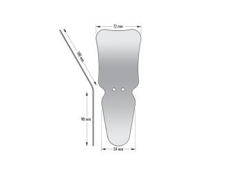 Specchio In acciaio inox per foto intraorale laterale adulto/palatale ba