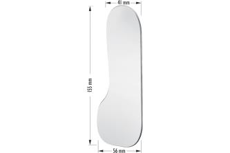 Photographic mirror double sided Front surface Lingual