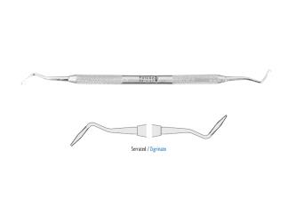 Classic-Round Gingival cord packer serrated