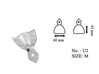 Impression tray children pattern perforated upper fig. 2 size M