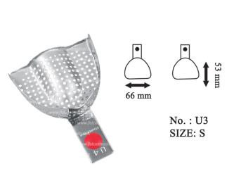 ID-Color Impression tray regular perforated upper fig. 3, size S