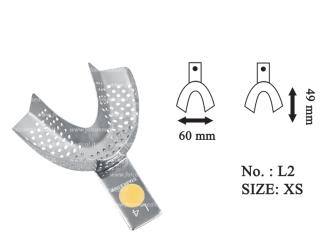 ID-Color Impression tray regular perforated lower fig. 2, size XS