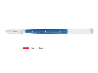 Wax knife Fahnenstock large Plastic handle 175mm Red