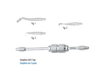 Falcon manual crown remover double ended, complete set