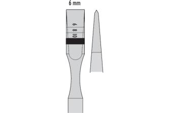 Osteotome With Marking Straight 6mm