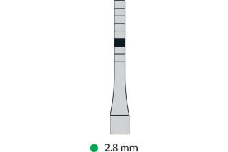 Osteotomo Concavo per il rialzo del seno - inox - retto 2.8mm