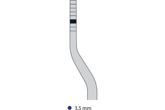 Osteotomo a baionetta Concavo per il rialzo del seno - inox - 3,5mm