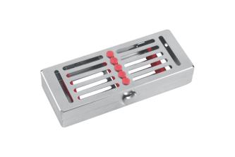 TWIST-LOCK Cassette Tray with cover MINI, red