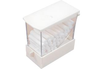 Cotton roll dispenser drawer type, white