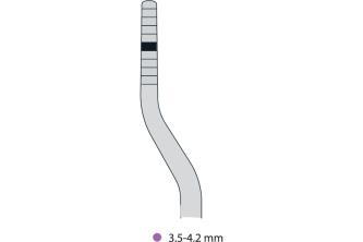 Osteotomo a baionetta per condensazione - inox -3,5-4.2 mm