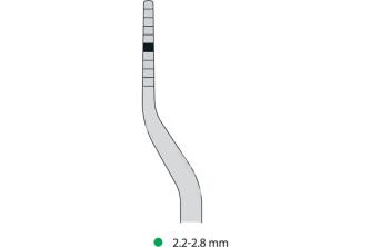 Osteotomo a baionetta per condensazione - inox - 2,2-2.8 mm